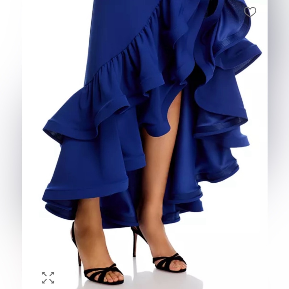 *CLEARANCE* NWT AQUA FOR BLOOMINGDALE’S SZ 4 COBALT BLUE Ruffle Hem Dress - Picture 10 of 12